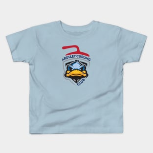 Curling Duck Kids T-Shirt